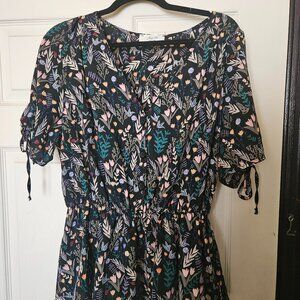 Modcloth Floral Blouse